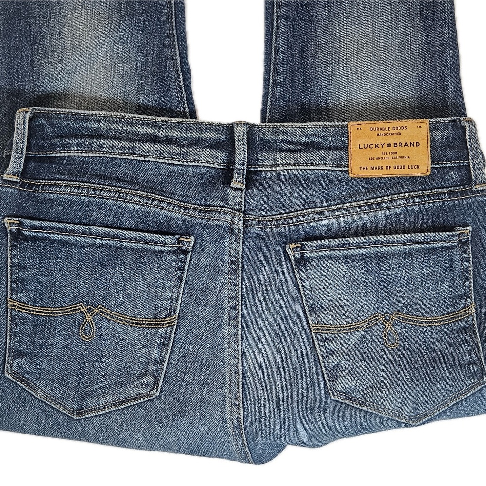 Lucky Brand Lolita Skinny Jeans Womens 4/27 Distressed Stretch Denim Blue Pants - Picture 9 of 10